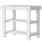 Banco Zapatero de Bambú con Asiento y 2 Estantes para 4 Pares para Entrada Salón Dormitorio 50x28x45 cm Blanco Banco Zapatero de Bambú con Asiento y 2 Estantes para 4 Pares para Entrada Salón Dormitorio 50x28x45 cm Blanco