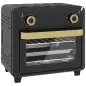 Horno Freidora de Aire 10 L con 2 Mandos Convección 360° Temperatura hasta 230 °C Temporizador 60 Min Bandeja y Cesta