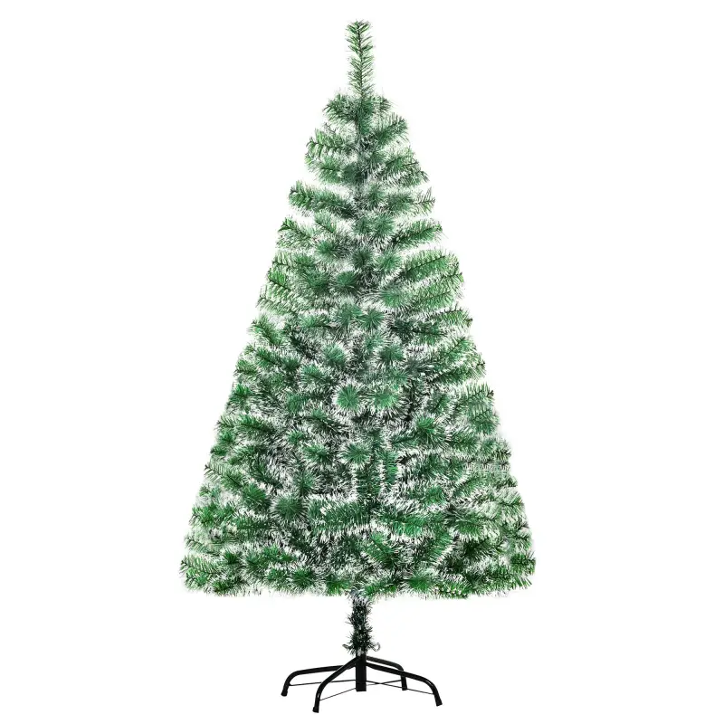 Árbol de Navidad Artificial de 150 cm con 416 Ramas Decoración Navideña para Interior Fiestas Ø75x150 cm Verde