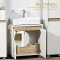 Mueble para Debajo del Lavabo Armario Bajo con 2 Puertas y Almacenamiento Interior 57x33x60 cm Blanco