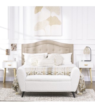 Juego de 2 Mesitas de Noche con Cajón y Patas de Madera para Dormitorio Salón Cama Oficina 40,5x30,5x60 cm Blanco