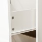 Cajonera de Oficina Mueble Auxiliar con 2 Cajones Cierre con Llave para Estudio Despacho 43x45x72 cm Blanco