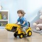 Correpasillos para +2 Años Excavadora de Juguete sin Pedales con Pala Móvil Bocina 83x27x39 cm Amarillo Correpasillos para +2 Años Excavadora de Juguete sin Pedales con Pala Móvil Bocina 83x27x39 cm Amarillo