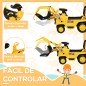 Correpasillos para +2 Años Excavadora de Juguete sin Pedales con Pala Móvil Bocina 83x27x39 cm Amarillo Correpasillos para +2 Años Excavadora de Juguete sin Pedales con Pala Móvil Bocina 83x27x39 cm Amarillo