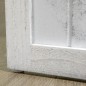 Biombo Divisor Separador de Ambientes de 4 Paneles Plegables de Madera de Paulonia 160,5x170 cm Blanco Rústico