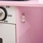 Cocina de Juguete de Madera para Niños de +3 Años Cocinita de Juguete con Luz y Sonidos 70x29x90 cm Rosa