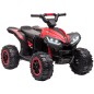 Quad Eléctrico para Niños de 3-5 Años Vehículo Eléctrico a Batería 12V con 2 Motores 83x53x55,5 cm Negro y Rojo