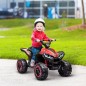 Quad Eléctrico para Niños de 3-5 Años Vehículo Eléctrico a Batería 12V con 2 Motores 83x53x55,5 cm Negro y Rojo
