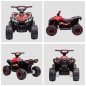 Quad Eléctrico para Niños de 3-5 Años Vehículo Eléctrico a Batería 12V con 2 Motores 83x53x55,5 cm Negro y Rojo