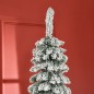 Árbol de Navidad Artificial 210 cm con Efecto Nevado con 490 Ramas Decoración Navideña para Interiores Verde
