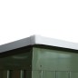 Cobertizo de Jardín 213x130x172 cm Caseta de Exterior Metálica para Almacenamiento de Herramientas Verde Oliva