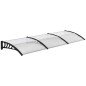 Marquesina Exterior para Puertas y Ventanas 303x96 cm Tejadillo de Protección Policarbonato Transparente