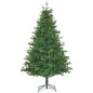 Árbol de Navidad Artificial 180 cm con 1443 Ramas y Base Plegable Decoración Navideña para Interiores Verde