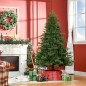 Árbol de Navidad Artificial 180 cm con 1443 Ramas y Base Plegable Decoración Navideña para Interiores Verde
