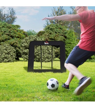 Red de Rebote Plegable con Ángulo Ajustable para Entrenamiento de Fútbol Béisbol y Más 128x118x108-120 cm Negro