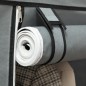 Armario de Tela Plegable Ropero Portátil con 8 Estantes y 2 Barras de Colgar para Dormitorio 125x43x162,5 cm Gris
