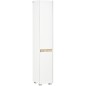 Columna de Baño Armario Alto Auxiliar con Estantes Ajustables para Ducha Aseo Dormitorio 30x33x165 cm Blanco