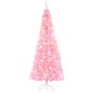 Árbol de Navidad Artificial con 618 Ramas 300 Luces LED IP20 Decoración Navideña para Interiores Ø63x180 cm Rosa