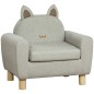 Sillón Infantil Mini Sofá para Niños de +3 Años con Asiento Acolchado y Reposabrazos 61x42x53 cm Marrón Sillón Infantil Mini Sofá para Niños de +3 Años con Asiento Acolchado y Reposabrazos 61x42x53 cm Marrón