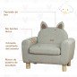 Sillón Infantil Mini Sofá para Niños de +3 Años con Asiento Acolchado y Reposabrazos 61x42x53 cm Marrón Sillón Infantil Mini Sofá para Niños de +3 Años con Asiento Acolchado y Reposabrazos 61x42x53 cm Marrón