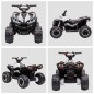 Quad Eléctrico para Niños de 3-5 Años Vehículo Eléctrico a Batería 12V con 2 Motores 83x53x55,5 cm Negro y Blanco