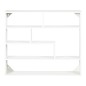 Estantería de Pared Balda Flotante con 7 Compartimientos Abiertos Estilo Moderno 94x19,5x80 cm Blanco