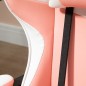 Silla Gaming Silla de Escritorio Reclinable 135° Reposacabezas y Cojín Lumbar 63x67x122-130 cm Rosa