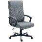 Silla de Oficina con Respaldo Alto Altura Ajustable y Función de Inclinación 65x72x102-112,5 cm Gris Oscuro Silla de Oficina con Respaldo Alto Altura Ajustable y Función de Inclinación 65x72x102-112,5 cm Gris Oscuro