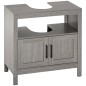 Mueble para Debajo del Lavabo Armario de Suelo para Baño de Estilo Moderno 60x30x60 cm Gris