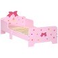 Cama Infantil para Niños de 3-6 Años Cama de Madera con Laterales de Protección Carga Máx. 80kg 143x74x59cm Rosa Cama Infantil para Niños de 3-6 Años Cama de Madera con Laterales de Protección Carga Máx. 80kg 143x74x59cm Rosa