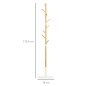 Perchero de Pasillo Moderno con 8 Ganchos para Ropas Bolsas Perchero de Árbol para Entrada Ø37,8x175,6 cm Natural
