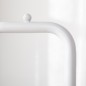 Perchero de Pie con Base de Mármol Barra y 2 Ganchos de Metal para Dormitorio Pasillo 35x25x170 cm Blanco