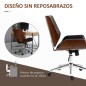 Silla de Oficina Giratoria de PU con Altura Ajustable Función de Inclinación y Ruedas 51x65,5x82-92 cm Negro Silla de Oficina Giratoria de PU con Altura Ajustable Función de Inclinación y Ruedas 51x65,5x82-92 cm Negro
