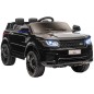 Coche Eléctrico SUV para 3-6 Años Coche de Batería 12V con 2 Motores Mando a Distancia 110x68x52 cm Negro