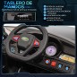 Coche Eléctrico SUV para 3-6 Años Coche de Batería 12V con 2 Motores Mando a Distancia 110x68x52 cm Negro