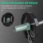 Conjunto de 2 Discos de Pesas de 10 kg con Orificio de 5 cm para Entrenamiento de Fuerza Ø32x4 cm Negro