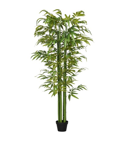 Bambú Artificial 180 cm Planta Sintética de Interior para Decoración de Oficina Hogar Ø17x180 cm Verde