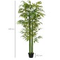 Bambú Artificial 180 cm Planta Sintética de Interior para Decoración de Oficina Hogar Ø17x180 cm Verde Bambú Artificial 180 cm Planta Sintética de Interior para Decoración de Oficina Hogar Ø17x180 cm Verde