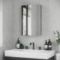 Armario de Baño con Espejo Armario de Pared con 3 Estantes de Almacenamiento para Ducha Aseo 39x12x60 cm Plata Armario de Baño con Espejo Armario de Pared con 3 Estantes de Almacenamiento para Ducha Aseo 39x12x60 cm Plata