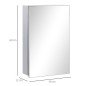 Armario de Baño con Espejo Armario de Pared con 3 Estantes de Almacenamiento para Ducha Aseo 39x12x60 cm Plata Armario de Baño con Espejo Armario de Pared con 3 Estantes de Almacenamiento para Ducha Aseo 39x12x60 cm Plata