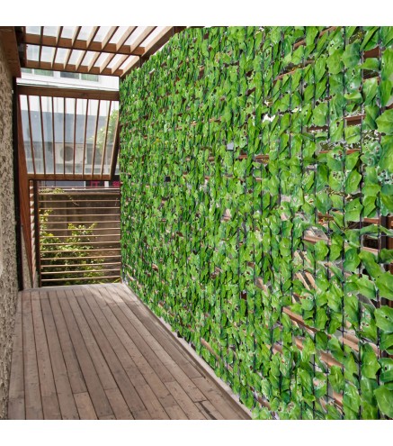 Seto Artificial en Rollo 3x1,5 m para Valla Balcón Barandilla Valla de Privacidad Planta Decorativa PE