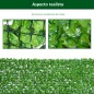 Seto Artificial en Rollo 3x1,5 m para Valla Balcón Barandilla Valla de Privacidad Planta Decorativa PE