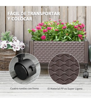 Jardinera con Ruedas