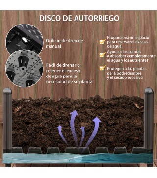 Jardinera con Ruedas