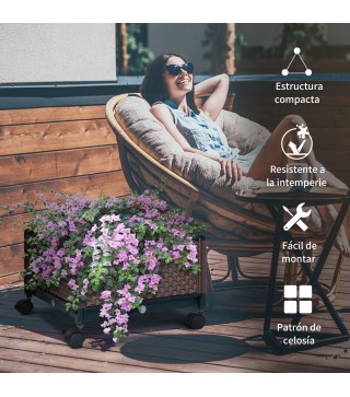 Jardinera con Ruedas