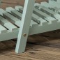 Soporte de Madera para Plantas de 3 Niveles Estantería Decorativa para Interiores Exteriores 76x26x76 cm Verde