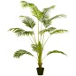 Palmera Areca Artificial 170cm Árbol Artificial con 11 Hojas Decoración para Interior Ø15x170 cm Verde