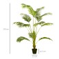 Palmera Areca Artificial 170cm Árbol Artificial con 11 Hojas Decoración para Interior Ø15x170 cm Verde