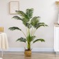 Palmera Areca Artificial 170cm Árbol Artificial con 11 Hojas Decoración para Interior Ø15x170 cm Verde