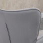 Butaca de Salón Sillón Individual Tapizado en Terciopelo con Respaldo Alto Estilo Moderno 68x72x103 cm Gris Claro
